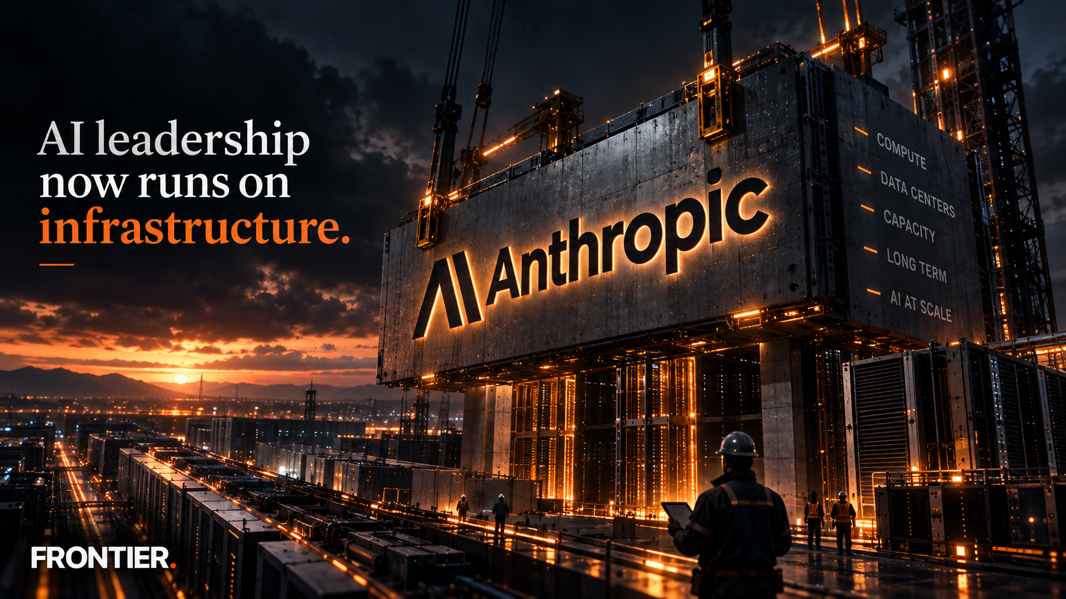 Frontier editorial art for Anthropic’s IPO filing makes infrastructure commitments a core test of AI vendor risk